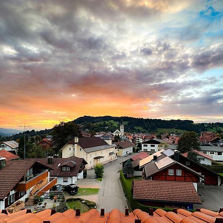 Giebelblick-D Daire Oberstaufen Dış mekan fotoğraf